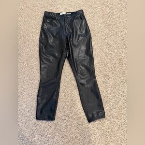 Abercrombie & Fitch Curve Love High Rise Vegan Leather Pant NWT Size 8